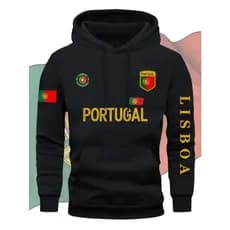 MOLETOM MACULINO BLUSA DE FRIO CANGURU FLANELADO PORTUGAL LISBOA