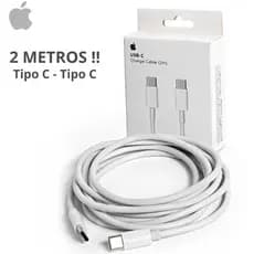 Cabo para iPhone 2 metros Tipo C Conector Usb-C para iPhone 15, 15 Plus, 15 Pro Max, iPhone 16 iPad