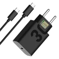 Carregador 30w Usb C Tipo C Turbo ORIGINAL Lehmox Compatível Sansung Xiaomi Asus