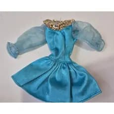 Vestido da Boneca Bárbara Estrela Antigo