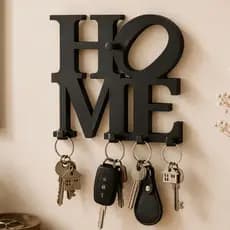 Porta Chaves de Parede HOME Suporte Organizador Decorativo para Entrada