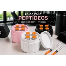 Estojo Porta Ampolas 3ml Organizador Compacto Peptideos Compacto Com Tampa de Rosca