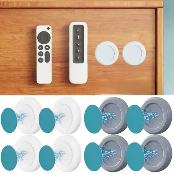 Suporte Parede Adesivo Gancho Imã Organizador Controle Remoto Tv Ar Magnético Fixador Sem Furar Resistente Roteador
