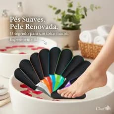 Lixa De Plástico Para o Pé Dupla Face 4 Cores ( 2 Unidades )
