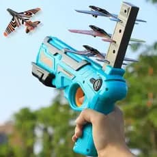 Lançador De Avião Planador Brinquedo Infantil De Espuma Catapulta