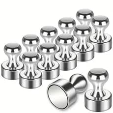 Super Forte Ímã De Neodímio Pinos Magnéticos Otário Percevejo Aço Push Pin Para Geladeira Quadro Branco