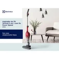 Aspirador de Pó Vertical 2 em 1 Electrolux STK13 Power Speed Chili Red 1000W - Vermelho