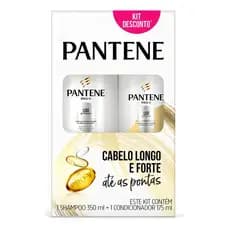 Kit Pantene Liso Extremo custo benefício Shampoo com 350ml + Condicionador 175ml