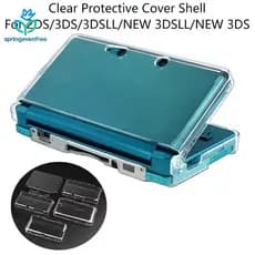 Spe Claro Split Escudo Transparente Capa Protetora Caso Filme De Tela LCD Protetor Para 2DS 3DS 3DSLL Novo 3DS FE