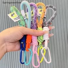 Spe Cordão Fluorescente Cor Alça De Telefone Malha Landyard Para Sacos Tiras Trançadas Keycord Pendurado Calças Acessóri
