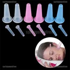 Primavera 2/4x Latas De Vácuo De Silicone Para Massagem No Rosto Pescoço Ventosa Anticelulite Super