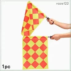 [Raze122] Bandeira De Árbitro De Futebol 44 Cmx34 Cm Para Equipamentos De Substituição De Partidas Esportivas Treinament