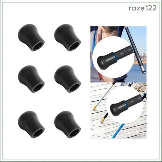 [Raze122] Tampa De Extremidade Para Vara De Pesca , Leve , Adulto , Durável , Iniciantes , Diâmetro Interno 20.5 Mm