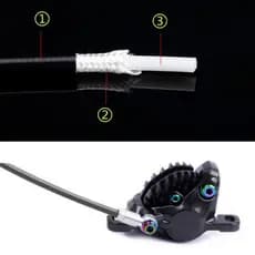 [Fineblue] Tubo De Óleo De Freio A Disco De Bicicleta Mountain Bike Linha De Pressão Casa Para Ciclo MTB , 2mm X 5mm