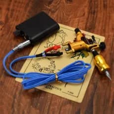 [Fineblue] Máquina De Tatuagem/Fonte De Alimentação Supper Flex Tattoo Clip Cord Cable Azul