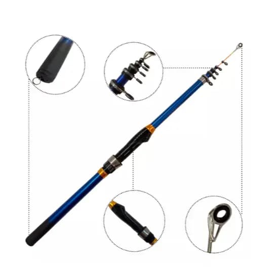 Vara De Pesca Ultra Light Telescopica ponta fina 2,10m/2,40m