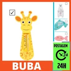 Termômetro Banho Banheira Bebê Buba Temperatura Da Água Banho Girafa Urso Golfinho ou Peixinho