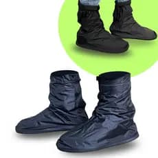 Polaina Impermeável Nylon Anti chuva Motoqueiro Motoboy Motociclista Solado Injetado Protetor Entregador Piracapas PRC
