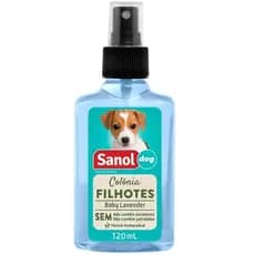 Colônia Spray Sanol Dog Filhote Baby Lavender 120 Ml
