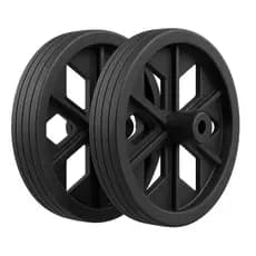 Rodinhas Para Carrinho De Feira Multiuso 15 cm Preta