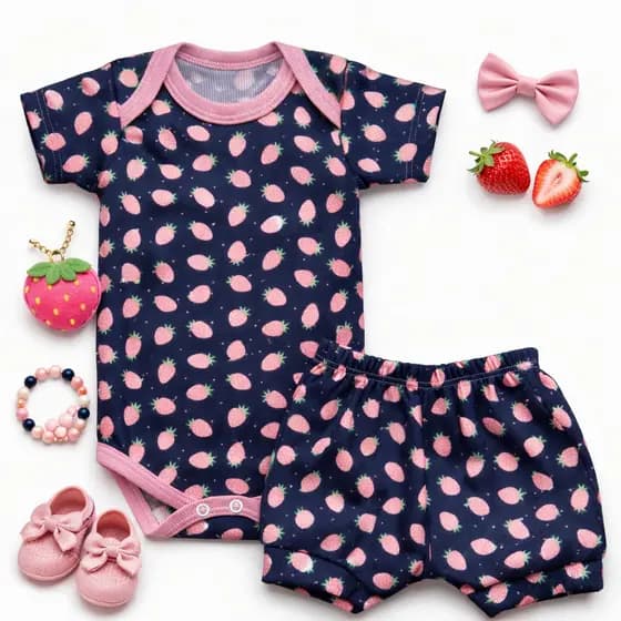 Conjunto Bebê Menino Menina com Bory e Tapa Fraldas tecido canelado algodão confortável