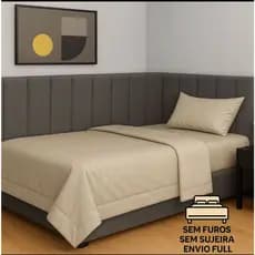 Kit cabeceira em L Adesiva Estofada Para Cama De Solteiro, Casal, Queen e King - ENVIO IMEDIATO