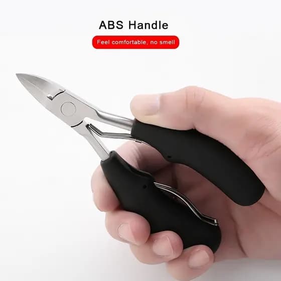 Alicate mola dupla De Cortar Unha Curvado Profissional Aço Inox Manicure, pedicure e podologia.