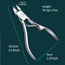 Alicate Unha Aço Inox Profissional Antiderrapante Corte Uniforme simples manicure e pedicure