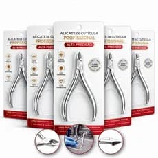 Kit Alicate Profissional Cutícula Aço Inox Lâmina Afiada Original Alta Precisão Manicure Pedicure
