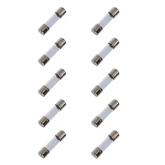 KIT 10 FUSÍVEIS DE VIDRO 10A 5mmx20mm 250V