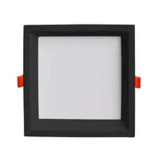 PLAFON DE EMBUTIR LOW FRAME PRETO 1350LM 18W