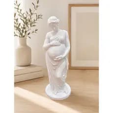 Estátua Mulher Grávida 18 cm | Decoração Mãe Gestante | Consultório Ginecologista Obstetra Doula