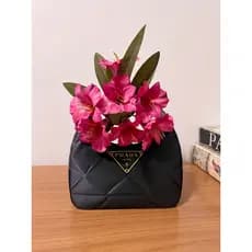Vaso Cachepô Bolsa de Luxo 18 cm | Planta, Flor e Suculenta | Decoração Enfeite Elegante