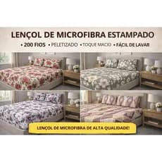 Lençóis Casal Padrão Kit Com 05 Lençóis Com Elástico E 10 Fronhas