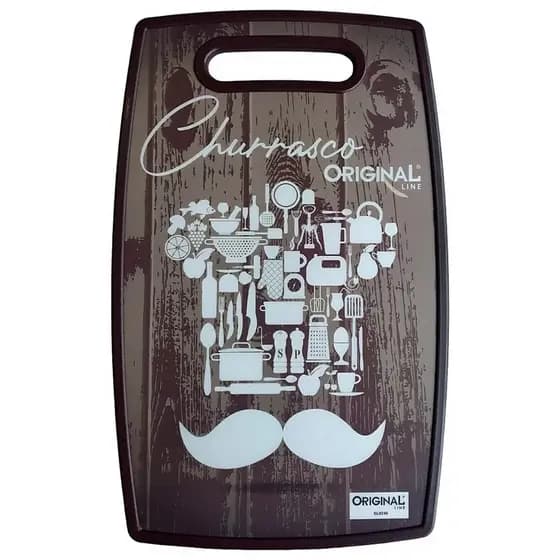 Tábua de corte para churrasco carne legumes multiuso alimentos 20 x 30 cm