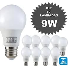 Kit 10 Lampada Led 9w Econômica Bulbo Bivolt A60 E27 Branca oferta melhor preço original liquidação