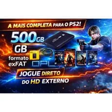 HD 500gb para Playstation 2 com OPL