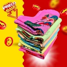 10 unidades de pano de prato colorido estampados sortidas  100% algodão