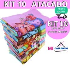 Kit 10 Panos De Prato Colorido Cozinha