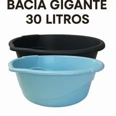 Kit 2 Bacia 30 Litros Gigante para Roupas Multiuso