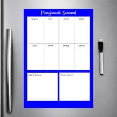 Planner Magnético para geladeira com caneta
