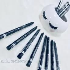 Lápis De Olho Preto Retrátil  À Prova D'água : Bellafemme Kit Cartela 12 Uni