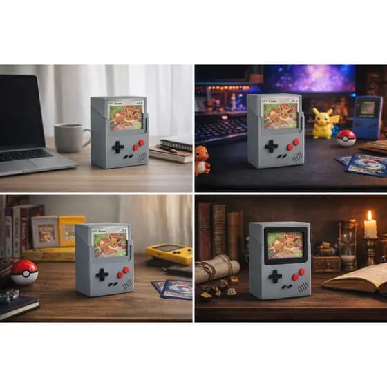 Deck Box Pokémon TCG Estilo Game Boy para 60 cartas com Sleeves