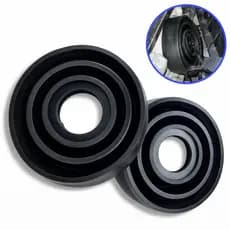 Tampa Vedação Farol Universal Carro Moto Medidas 55mm 70mm 80mm 90m Furo central de 32mm Borracha