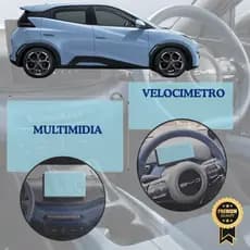 BYD Dolphin MINI Película Proteção Multimídia + Velocímetro PREMIUM