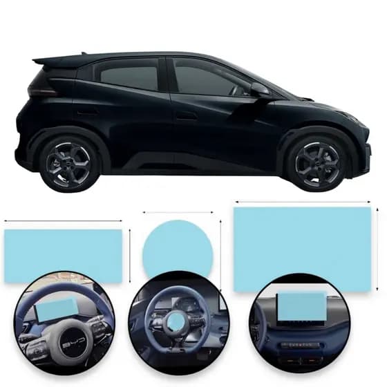 Byd Dolphin Mini Películas Hidrogel Kit Premium Multimídia Volante Velocímetro