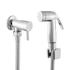 Ducha Higiênica Luxo Abs Cromado 1/4 Volta Acabamento Redondo