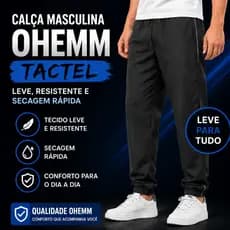 Calça Masculina Esportiva Casual 100% Poliéster (Tactel) Uniforme