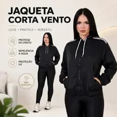 Jaqueta Corta Vento Impermeável Uv Proteção Chuva Vento Leve