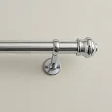 VARÃO CROMADO DE 1,50 COM 28MM (MODELO MAIS GROSSO) PARA CORTINA SIMPLES